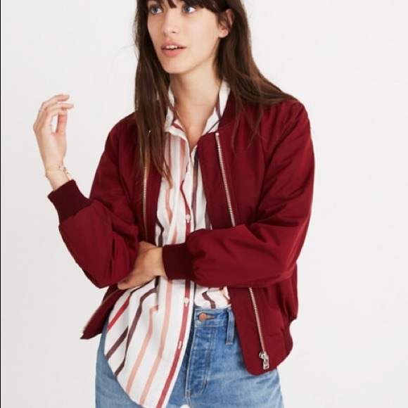 Madewell Side-Zip Bomber Jacket - Picture 5 of 6